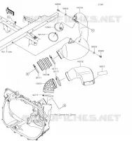 AIR FILTER   CONVERTER voor Kawasaki MULE PRO-FX 2019