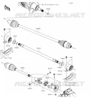 DRIVE SHAFT(H&Eacute;LICE) voor Kawasaki MULE PRO-FX 2019