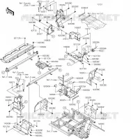FRAME PARTS(ARRI&Egrave;RE) voor Kawasaki MULE PRO-FX 2019
