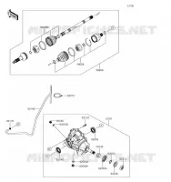 FRONT DRIVE SHAFT voor Kawasaki MULE PRO-FX 2019