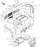 FRONT FENDER voor Kawasaki MULE PRO-FX 2019
