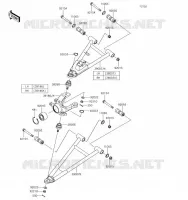 FRONT SUSPENSION   SHOCK ABSORBER voor Kawasaki MULE PRO-FX 2019