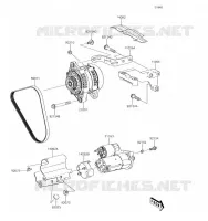 STARTER MOTOR voor Kawasaki MULE PRO-FX 2019