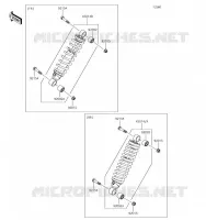 SUSPENSION   SHOCK ABSORBER voor Kawasaki MULE PRO-FX 2019