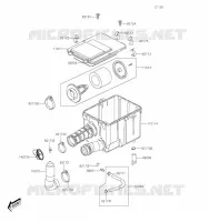 AIR FILTER voor Kawasaki BRUTE FORCE 300 2020