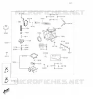 CARBURETOR voor Kawasaki BRUTE FORCE 300 2020