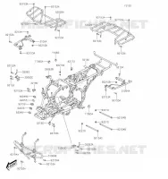 CHASSIS voor Kawasaki BRUTE FORCE 300 2020