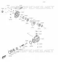 DRIVE SHAFT   FINAL GEAR voor Kawasaki BRUTE FORCE 300 2020