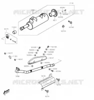 EXHAUST voor Kawasaki BRUTE FORCE 300 2020
