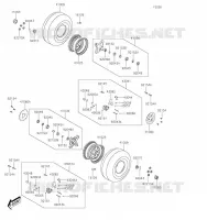 FRONT HUB voor Kawasaki BRUTE FORCE 300 2020