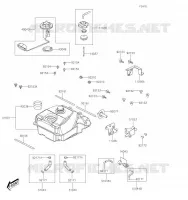 FUEL TANK voor Kawasaki BRUTE FORCE 300 2020