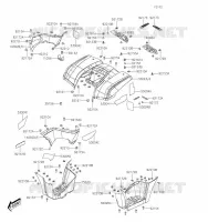 REAR FENDER voor Kawasaki BRUTE FORCE 300 2020