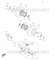 REAR HUB voor Kawasaki BRUTE FORCE 300 2020