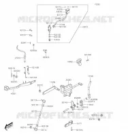 REAR MASTER CYLINDER voor Kawasaki BRUTE FORCE 300 2020