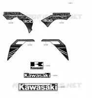 STICKER (NOIR) voor Kawasaki BRUTE FORCE 300 2020