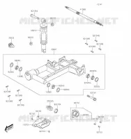 SWINGARM voor Kawasaki BRUTE FORCE 300 2020