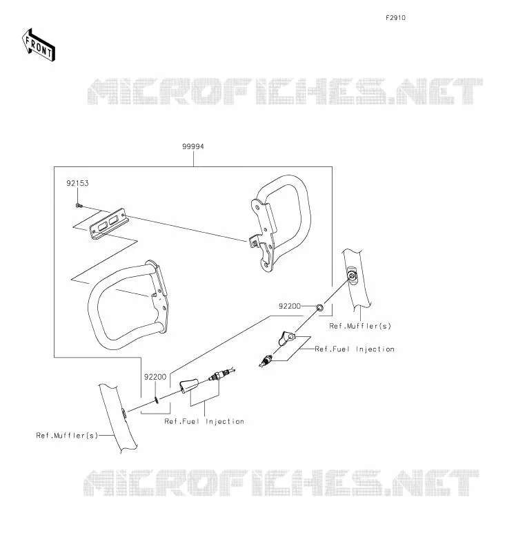 ACCESSORY (PROTECTION MOTEUR) Kawasaki MOTOS 800 2020 W800 STREET  EJ800BLF