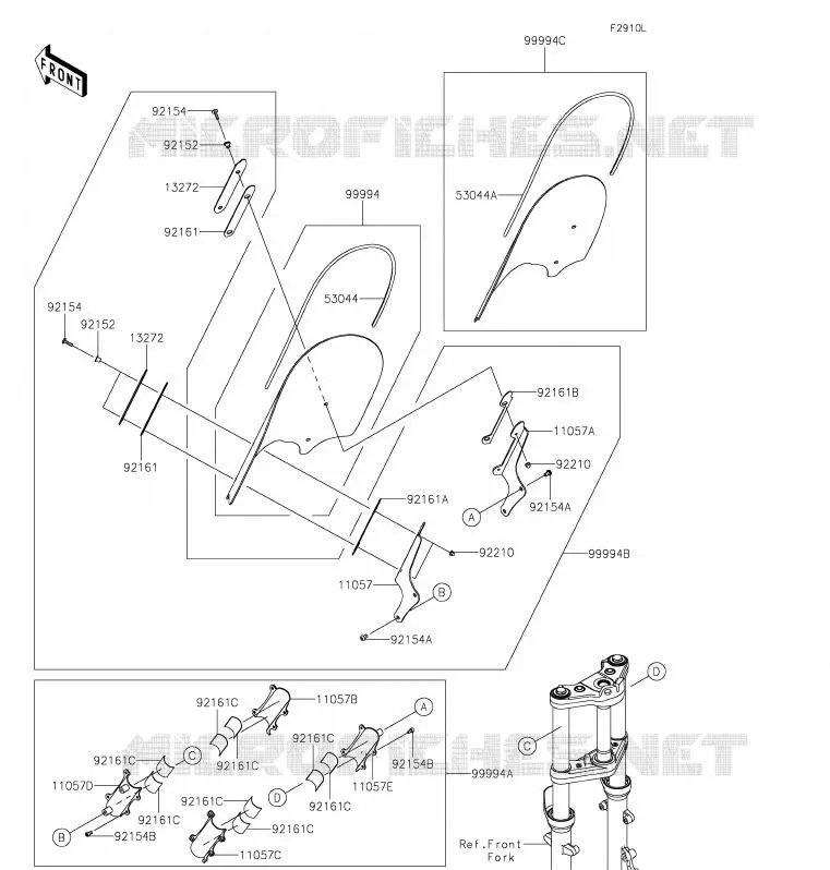 ACCESSORY(PARE-BRISE) Kawasaki MOTOS 650 2020 VULCAN S  EN650CLF