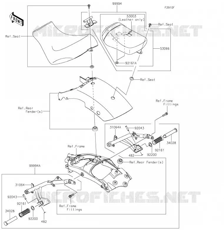 ACCESSORY(Passenger Seat) Kawasaki MOTOS 650 2020 VULCAN S  EN650CLF