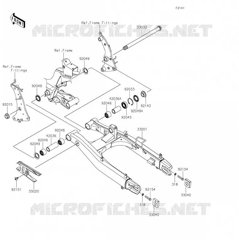 SWINGARM Kawasaki MOTOS 650 2020 VULCAN S  EN650CLF