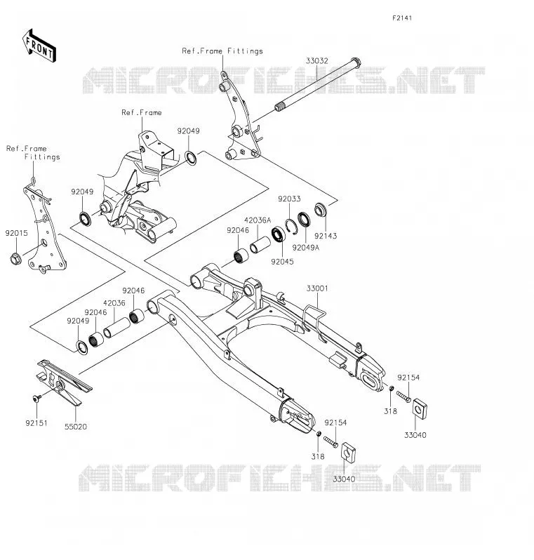 SWINGARM Kawasaki MOTOS 650 2020 VULCAN S  EN650CLF