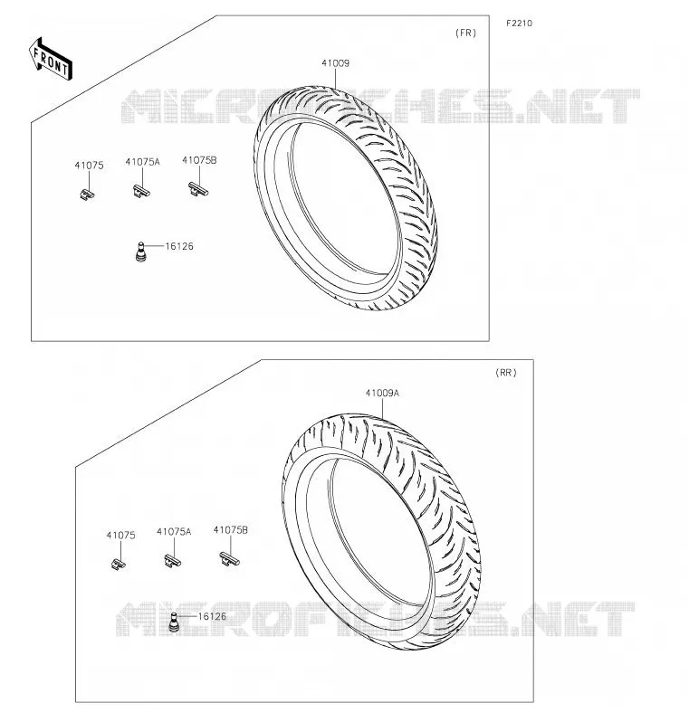 TIRES Kawasaki MOTOS 400 2020 NINJA 400  EX400GLFA