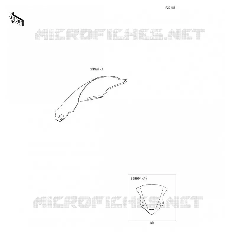 ACCESSORY(PARE-BRISE) Kawasaki MOTOS 400 2020 NINJA 400  EX400GLFA