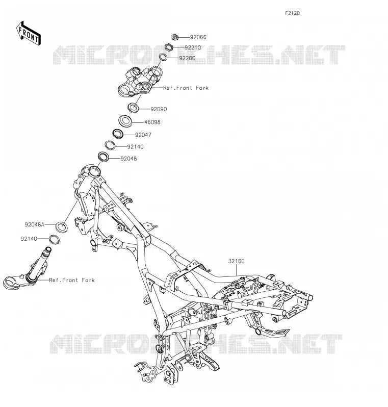 CHASSIS Kawasaki MOTOS 300 2019 VERSYS-X 300  KLE300BKF