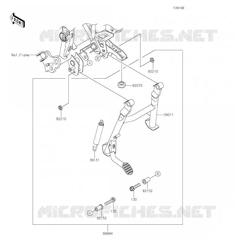 ACCESSORY(Center Stand) Kawasaki MOTOS 300 2020 VERSYS-X 300  KLE300BLFA