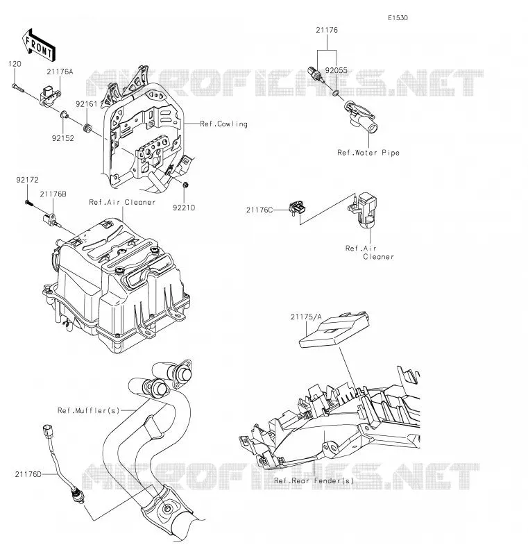 FUEL INJECTION Kawasaki MOTOS 300 2019 VERSYS-X 300  KLE300CKF