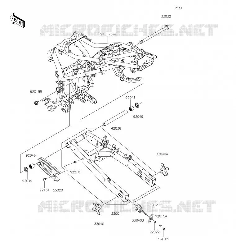 SWINGARM Kawasaki MOTOS 300 2019 VERSYS-X 300  KLE300CKFA