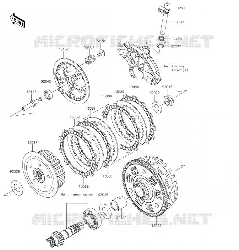 CLUTCH Kawasaki MOTOS 650 2020 VERSYS 650  KLE650FLF