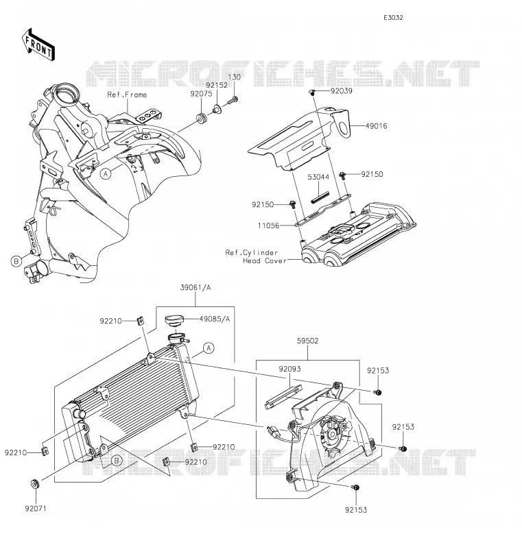 RADIATOR Kawasaki MOTOS 650 2020 VERSYS 650  KLE650FLF