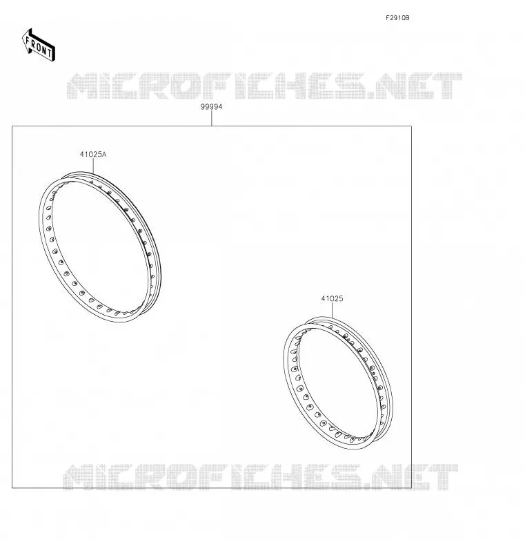 ACCESSORY(Rim) Kawasaki MOTOS 230 2020 KLX230  KLX230BLF