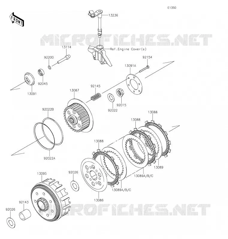 CLUTCH Kawasaki TOUT-TERRAIN 250 2020 KLX250  KLX250SLFA