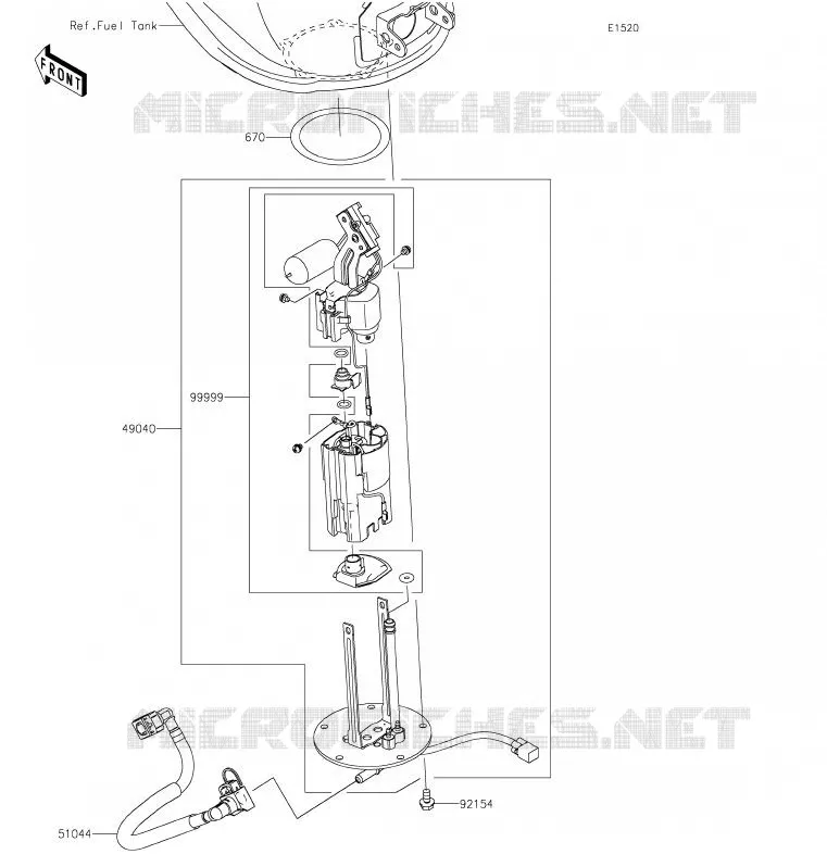 FUEL PUMP Kawasaki MOTOS 1000 2020 VERSYS 1000  KLZ1000CLF