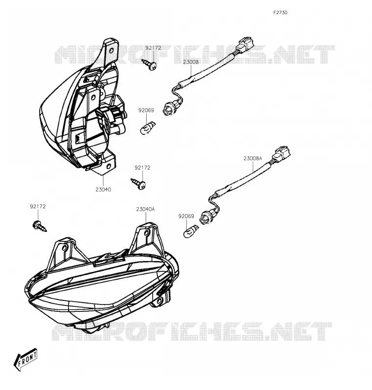 INDICATORS Kawasaki SCOOTER 300 2020 J300  SC300CLF