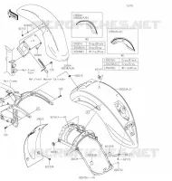 FENDER voor Kawasaki VULCAN 900 CLASSIC 2020
