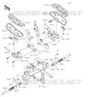 FOOTREST voor Kawasaki VULCAN 900 CLASSIC 2020