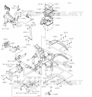 FRAME PARTS (COUVERTURE) voor Kawasaki VULCAN 900 CLASSIC 2020