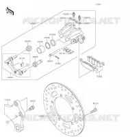 REAR BRAKE voor Kawasaki VULCAN 900 CLASSIC 2020
