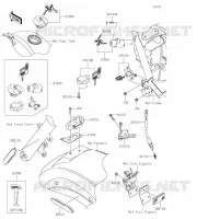 SWITCH   REFLECTORS voor Kawasaki VULCAN 900 CLASSIC 2020