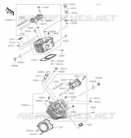 CYLINDER HEAD voor Kawasaki VULCAN 900 CUSTOM 2020