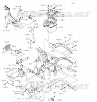 FRAME PARTS (COUVERTURE) voor Kawasaki VULCAN 900 CUSTOM 2020