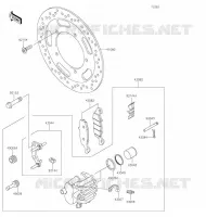 FRONT BRAKE voor Kawasaki VULCAN 900 CUSTOM 2020