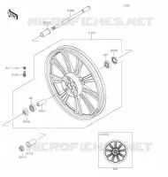 FRONT WHEEL voor Kawasaki VULCAN 900 CUSTOM 2020