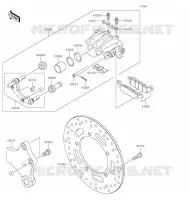 REAR BRAKE voor Kawasaki VULCAN 900 CUSTOM 2020