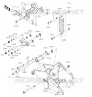 SUSPENSION   SHOCK ABSORBER voor Kawasaki VULCAN 900 CUSTOM 2020