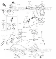SWITCH   REFLECTORS voor Kawasaki VULCAN 900 CUSTOM 2020