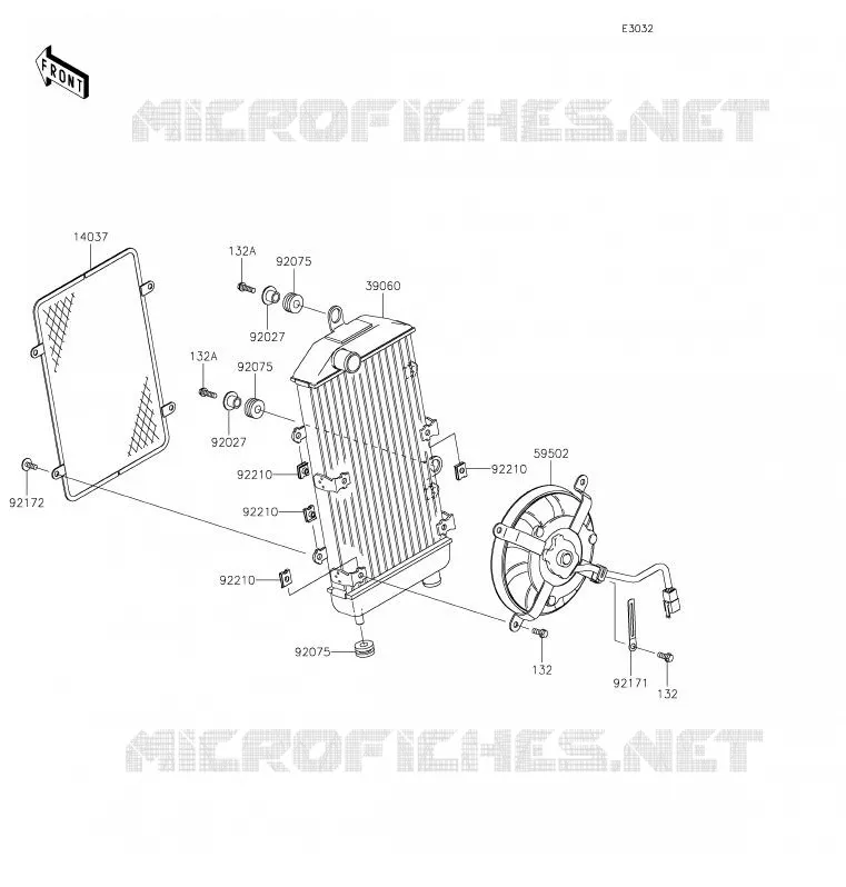 RADIATOR Kawasaki MOTOS 900 2020 VULCAN 900 CUSTOM  VN900CLF